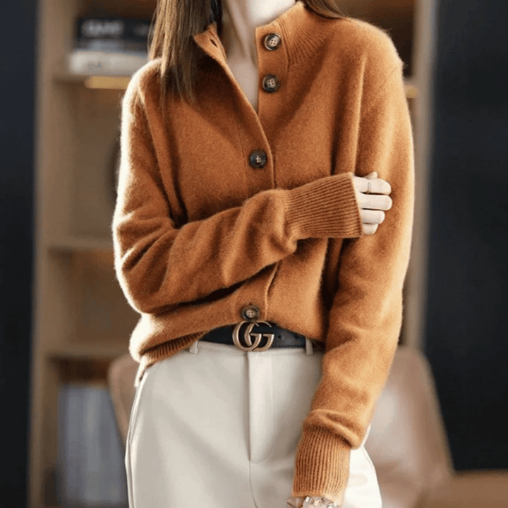 Celeste | Chic High-Neck Cardigan