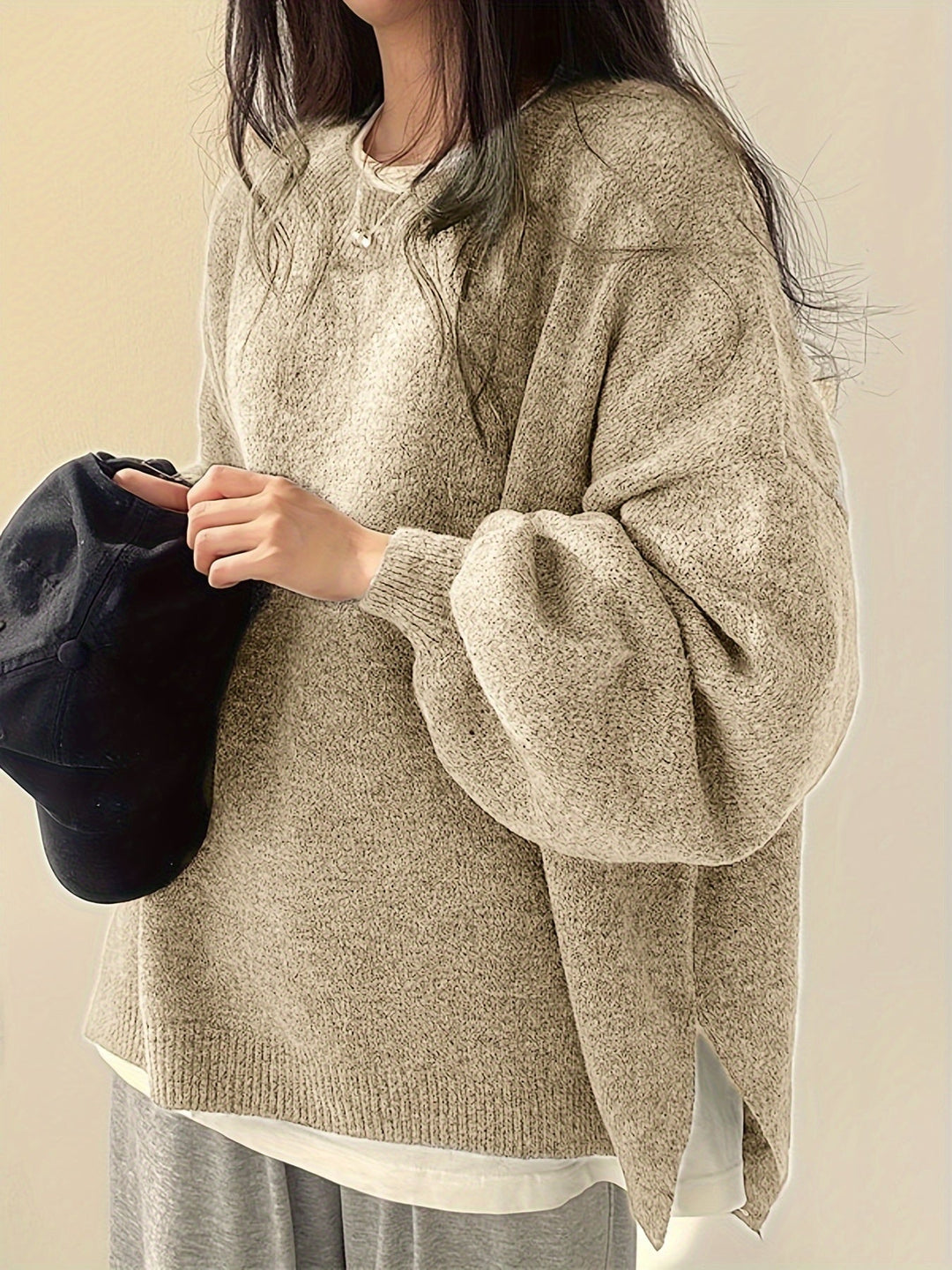VELLA - WEEKEND VIBE CASUAL KNIT PULLOVER