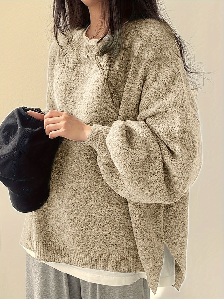 VELLA - WEEKEND VIBE CASUAL KNIT PULLOVER