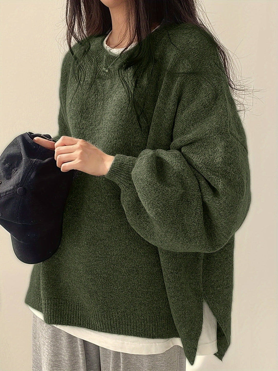 VELLA - WEEKEND VIBE CASUAL KNIT PULLOVER