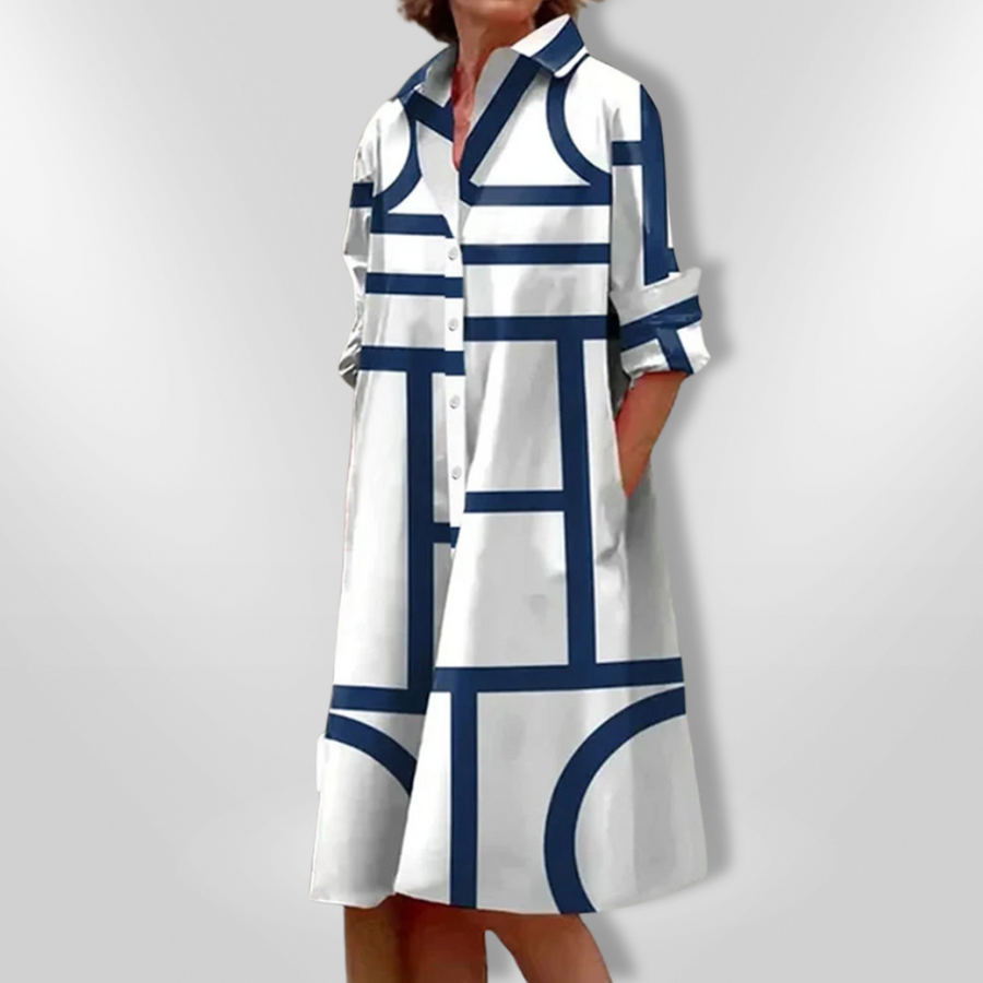 LENSEY - EVERYDAY POCKETED MIDI DRESS