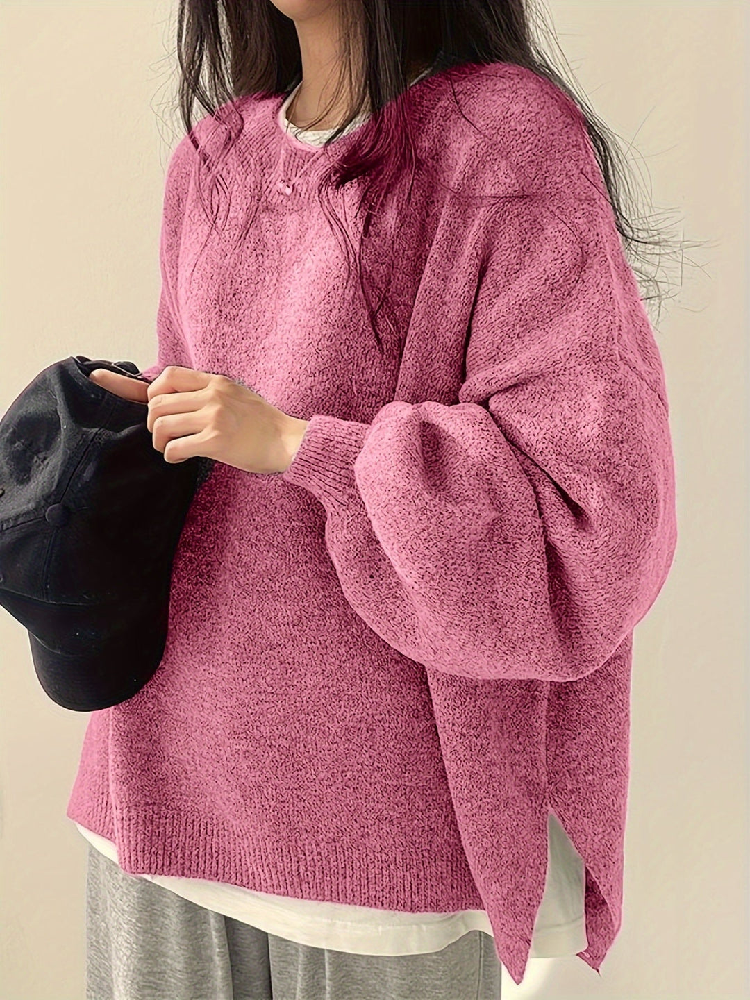 VELLA - WEEKEND VIBE CASUAL KNIT PULLOVER