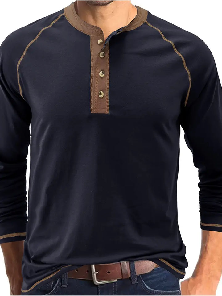 ACE - ICONIC BUTTON PLACKET KNIT TOP