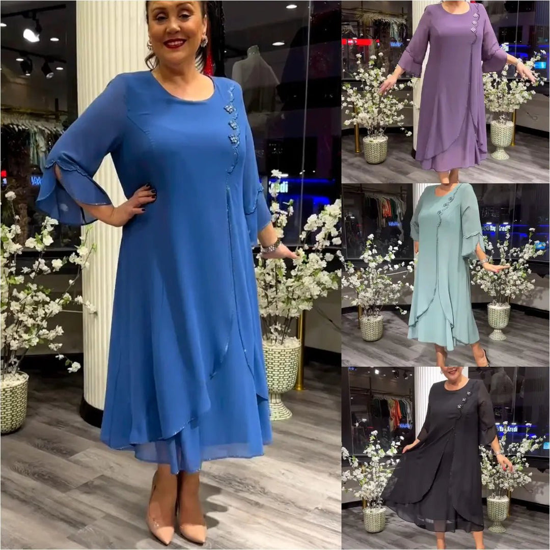 LAFRIZA - BREEZE FLOWY CHIFFON DRESS