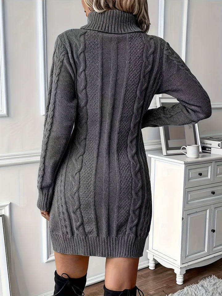 TRISHA - CLASSIC RIBBED KNIT DRESS