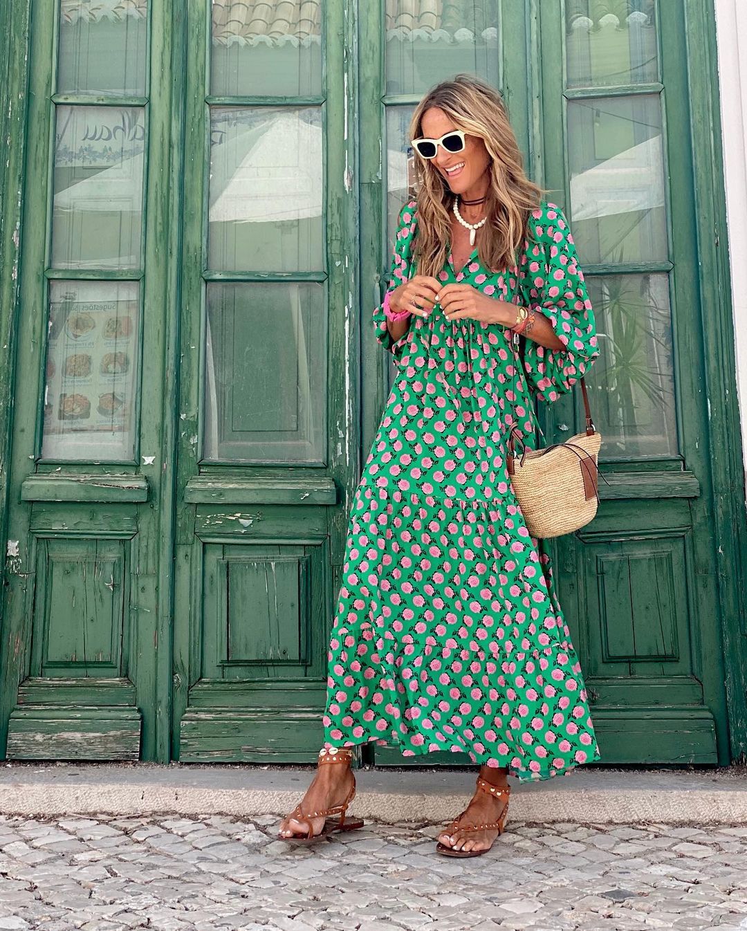 PATSI - PUFFED SHOULDER DRESS