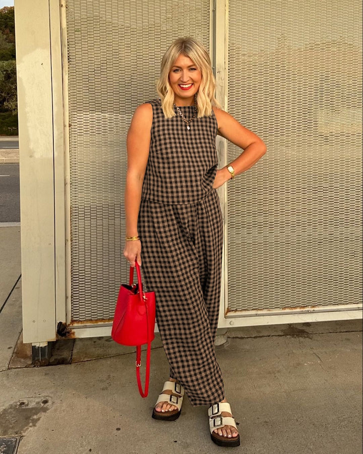 JESHA - CLASSIC CHARM PLAID SET