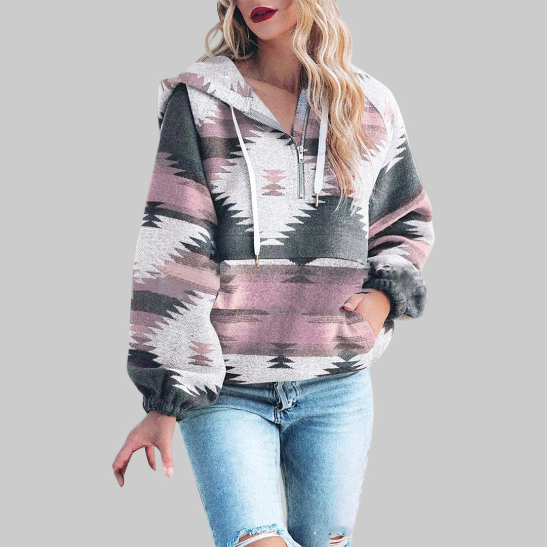 Robin | Comfy Oversized Zip Up Long Sleeve Hoodie Sweatshirt