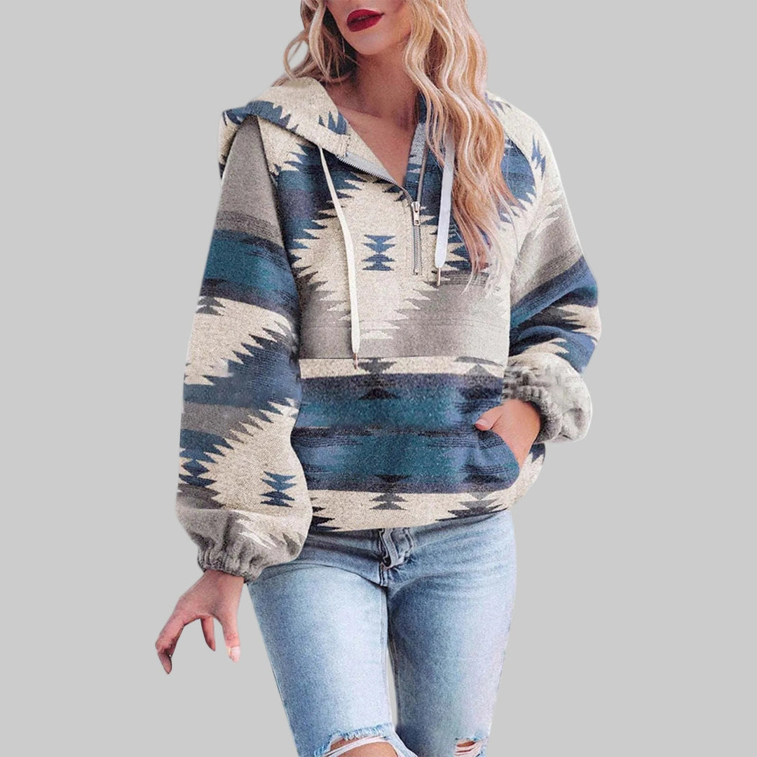 Robin | Comfy Oversized Zip Up Long Sleeve Hoodie Sweatshirt