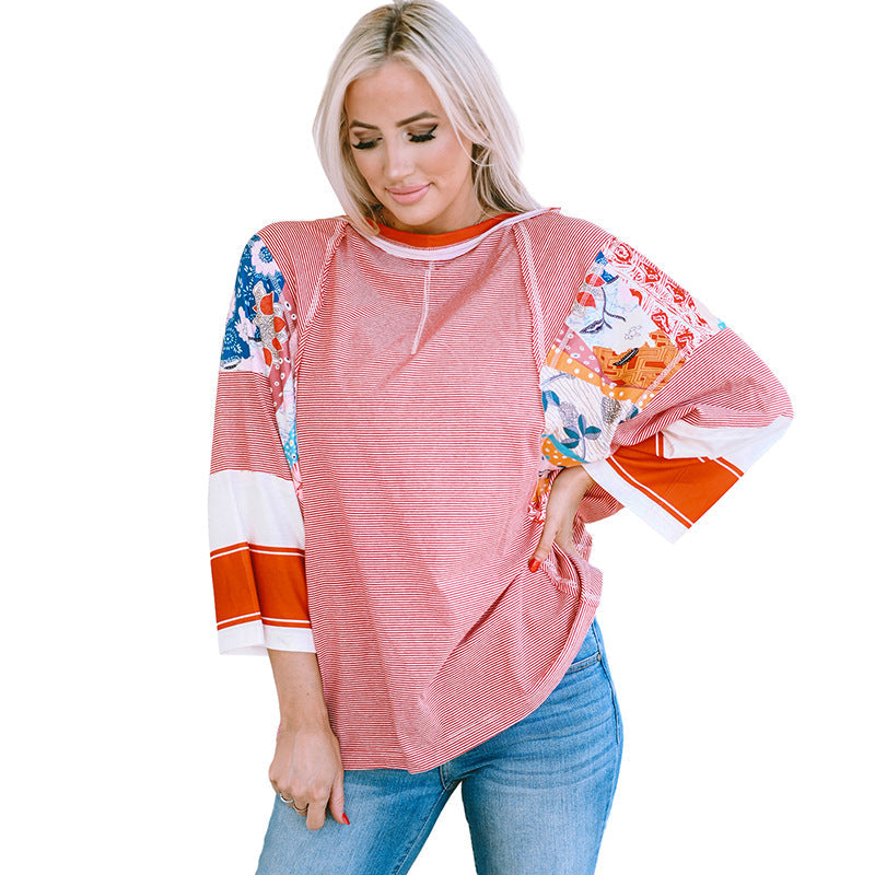 CARISSA – ARTISAN BATWING PATCHWORK BLOUSE