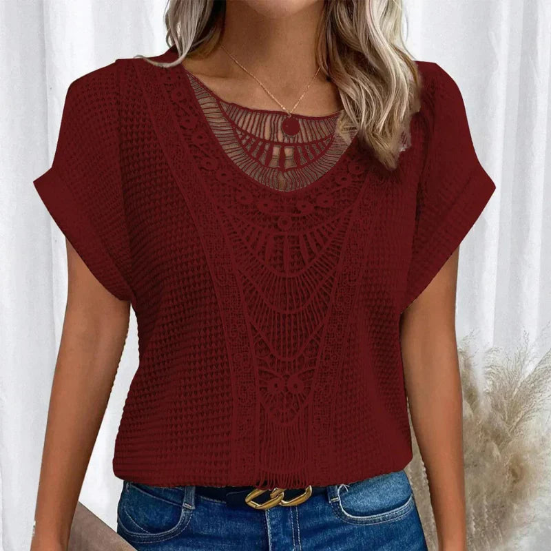 AURA -DELICATE TEXTURED BLOUSE