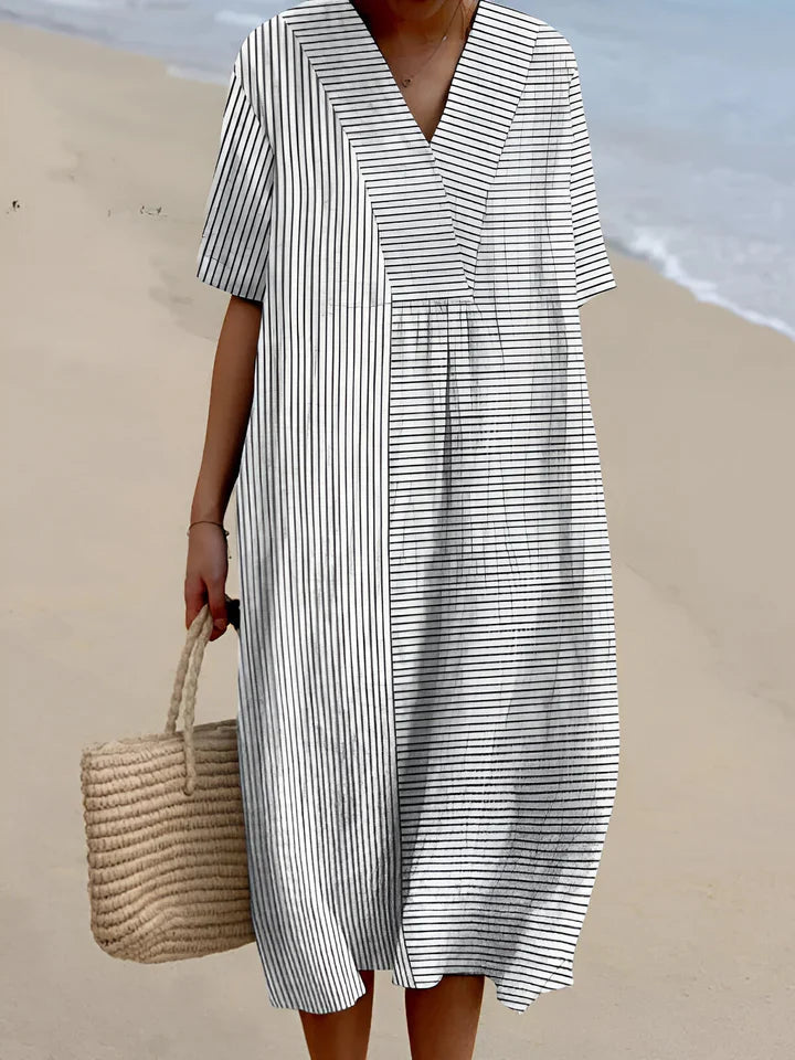 Imelda™ - ELEGANT GEOMETRIC DRESS WITH A MODERN SILHOUETTE