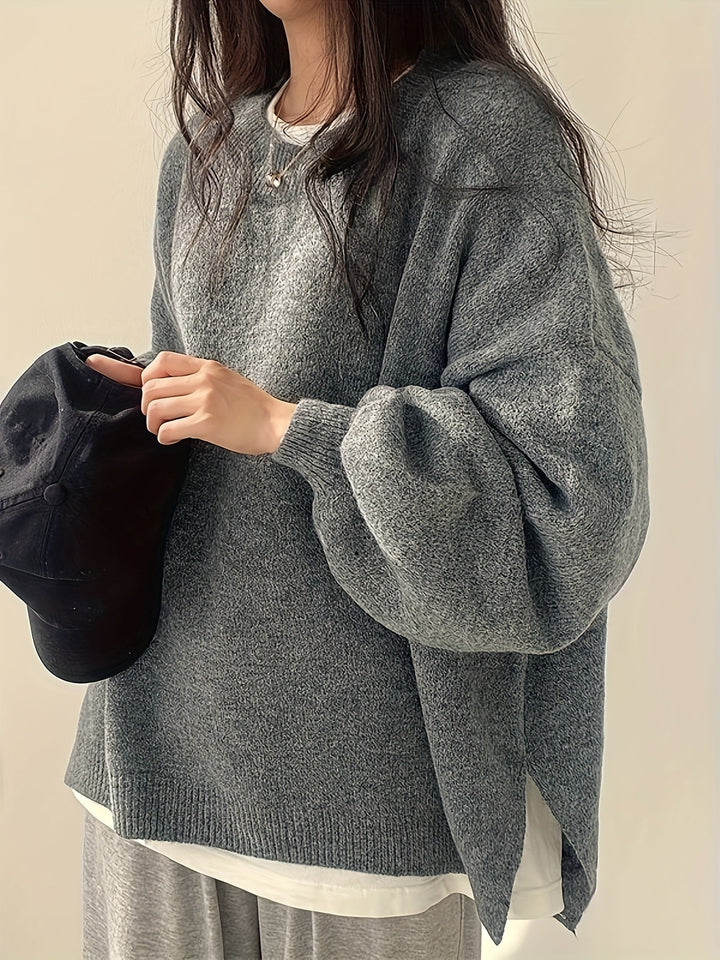 VELLA - WEEKEND VIBE CASUAL KNIT PULLOVER