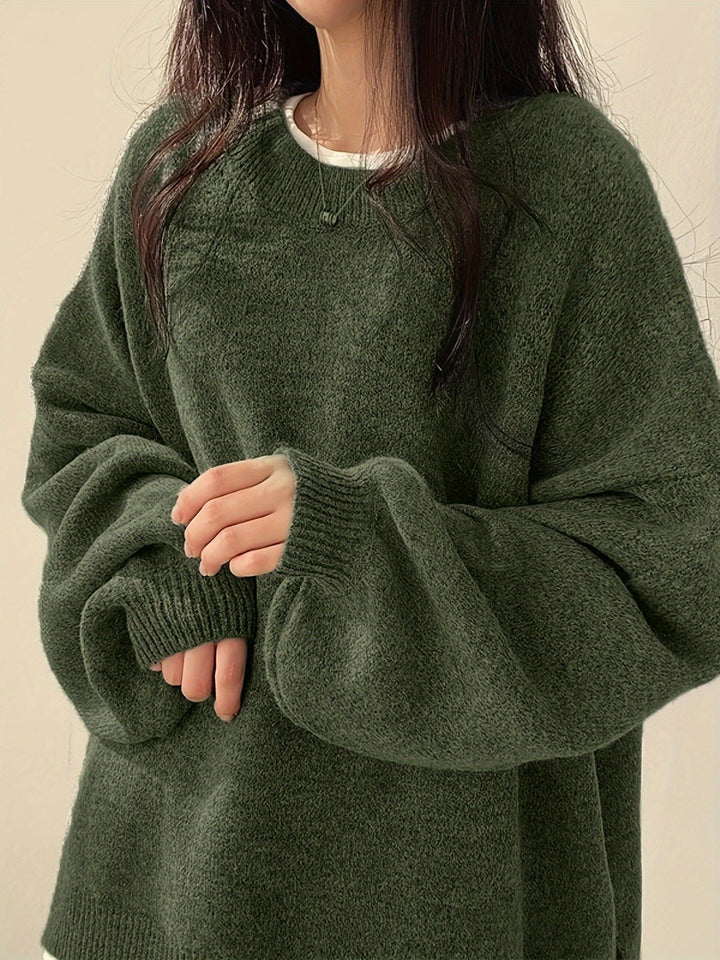 VELLA - WEEKEND VIBE CASUAL KNIT PULLOVER