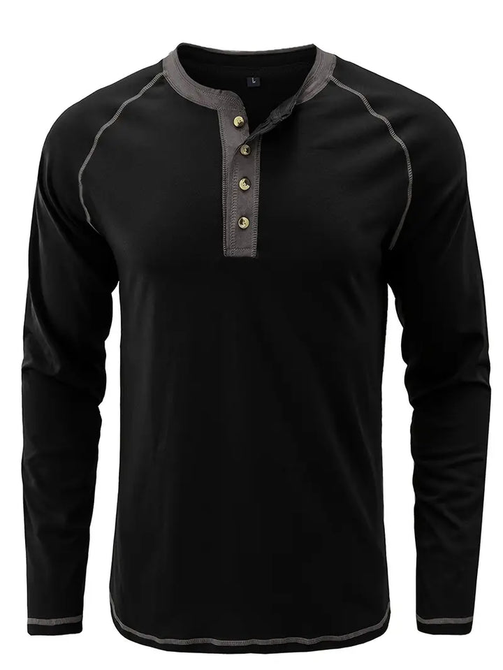 ACE - ICONIC BUTTON PLACKET KNIT TOP