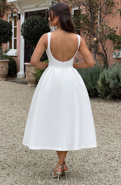 REYNA - LUXE CONTOUR CREPE DRESS