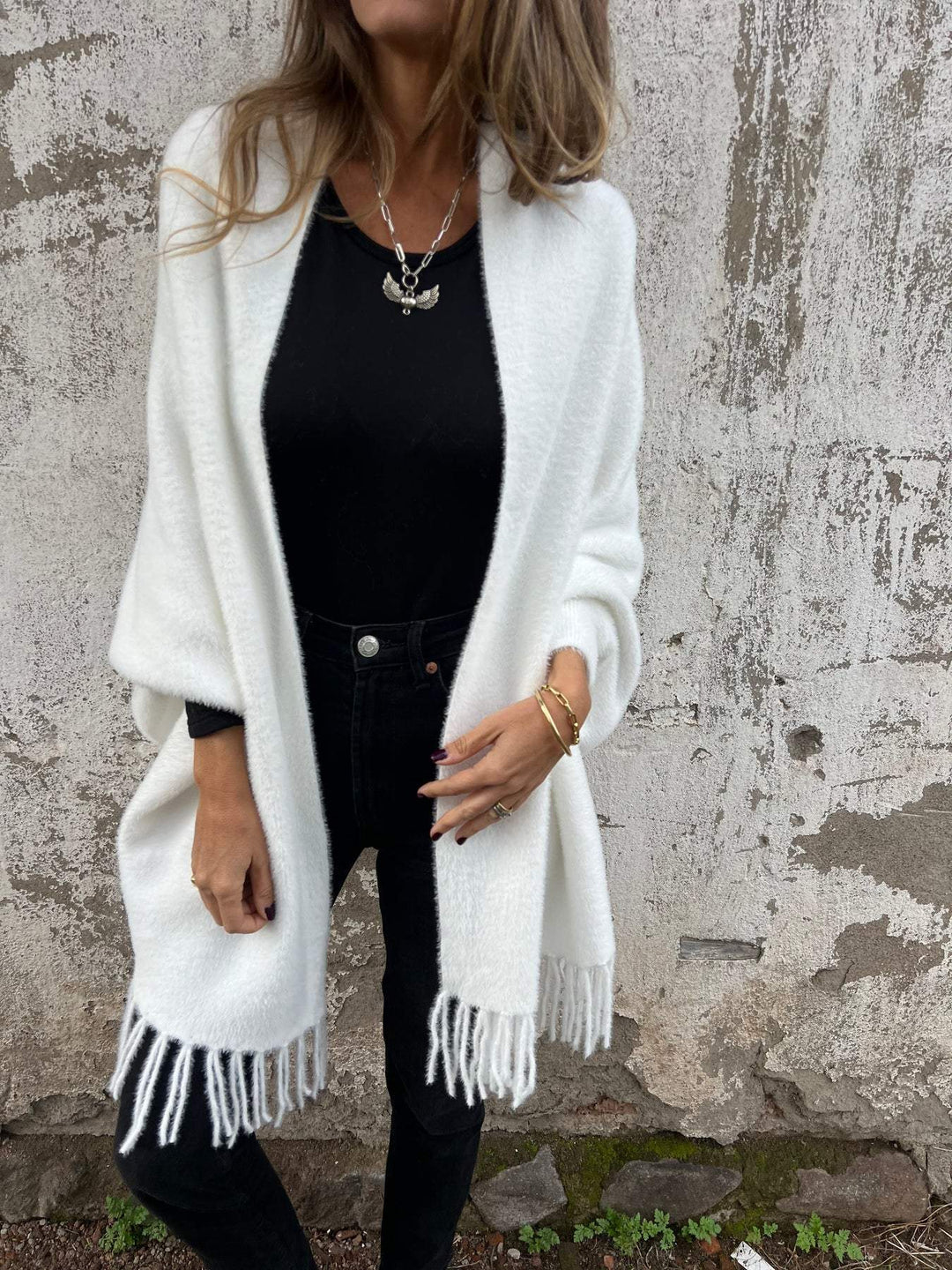 LILIAN - SIGNATURE FRINGE THREADED COAT