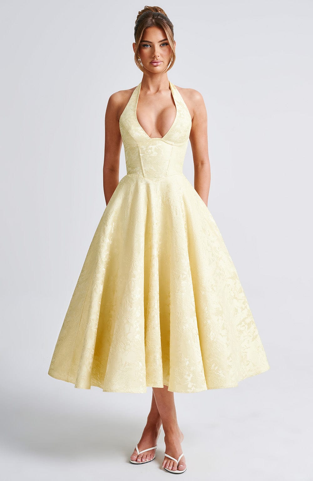 ALMIRA - SWEETHEART VINTAGE MIDI DRESS