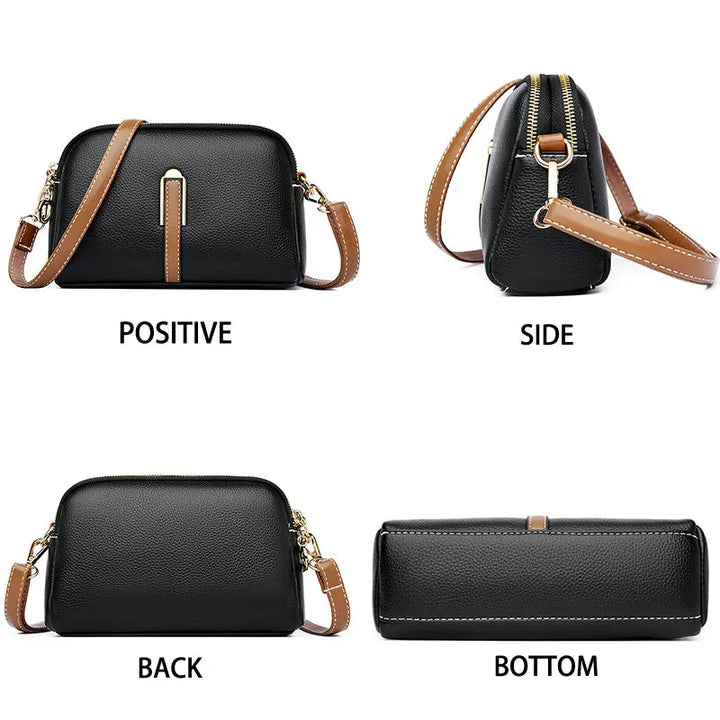 Penelope - Compact Soft Leather Shoulder Bag