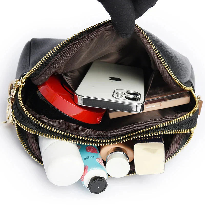 Penelope - Compact Soft Leather Shoulder Bag