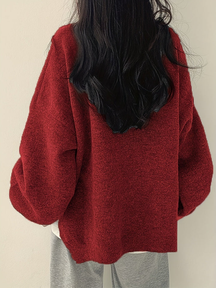 VELLA - WEEKEND VIBE CASUAL KNIT PULLOVER