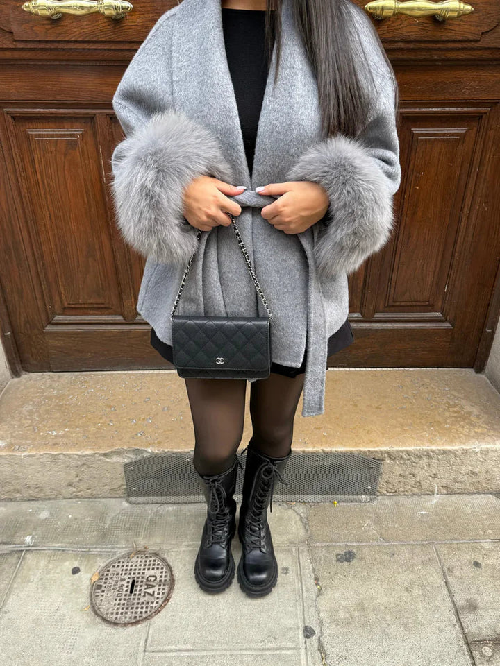 NORIDALE - ELEGANT PLUSH TAILORED COAT