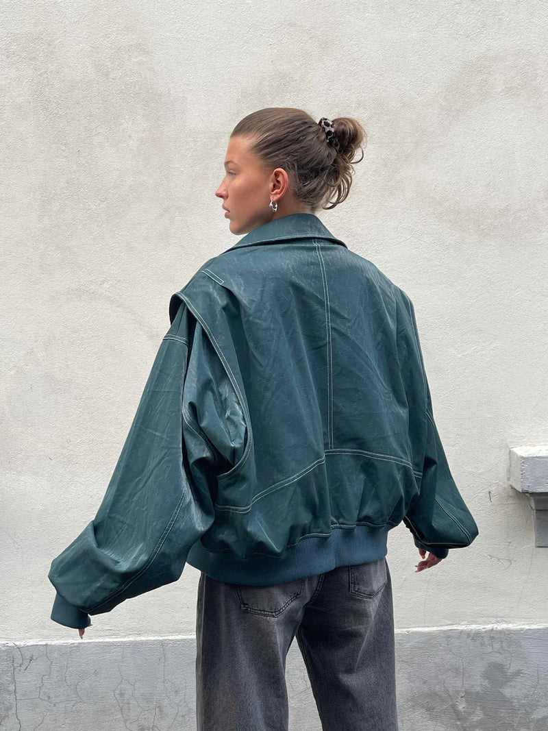 NALIYAH - OVERSIZED COLORBLOCK WINDBREAKER JACKET