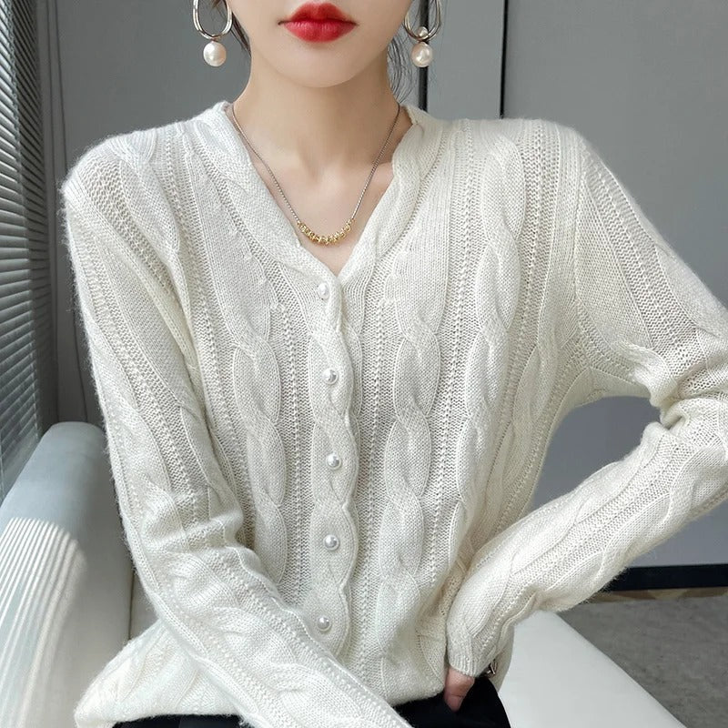 Athena | Rambouillet Wool Cardigan