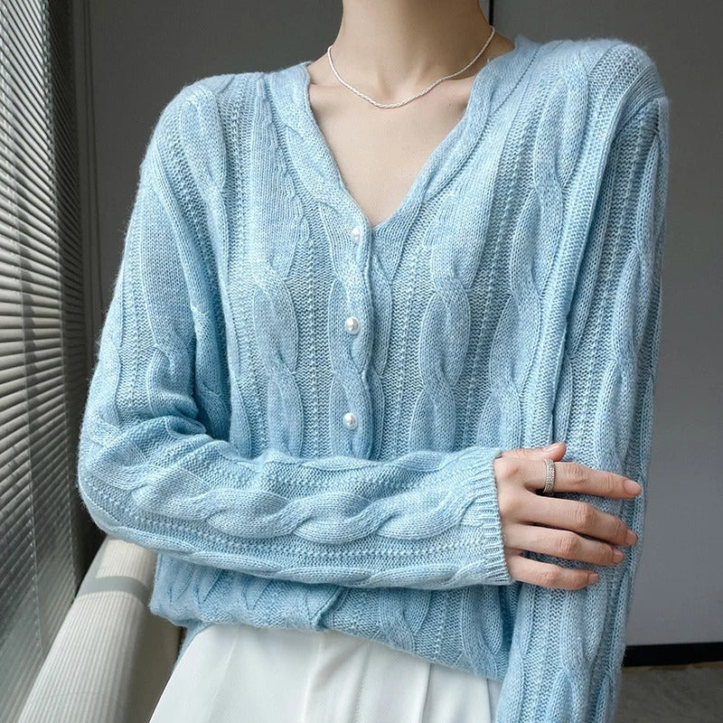 Athena | Rambouillet Wool Cardigan