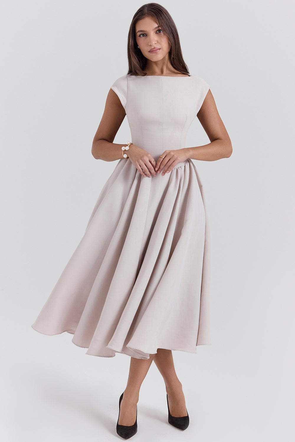 FRANCHESCA - GLAM BACKLESS DESIGN DRESS