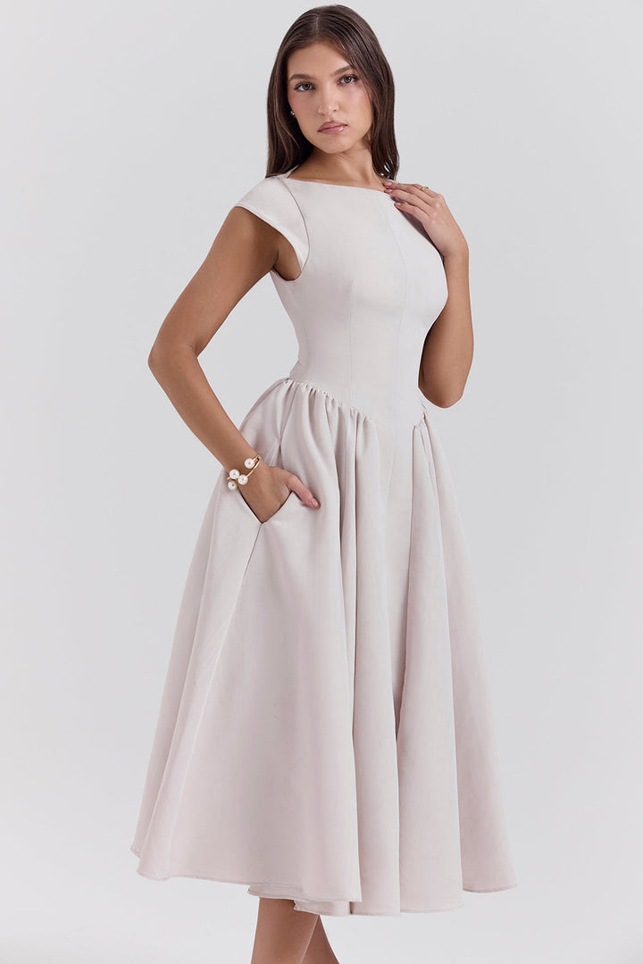 FRANCHESCA - GLAM BACKLESS DESIGN DRESS