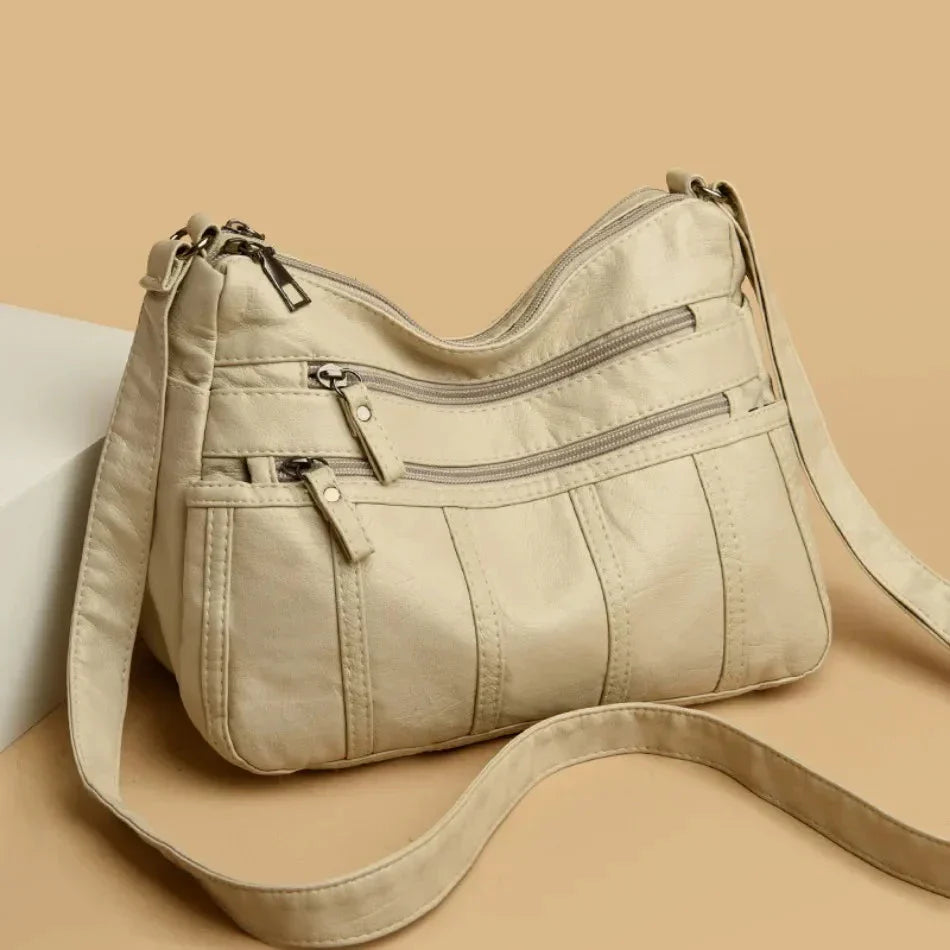 Oriana - Luxury PU Leather Multi-Layer Pockets Bag