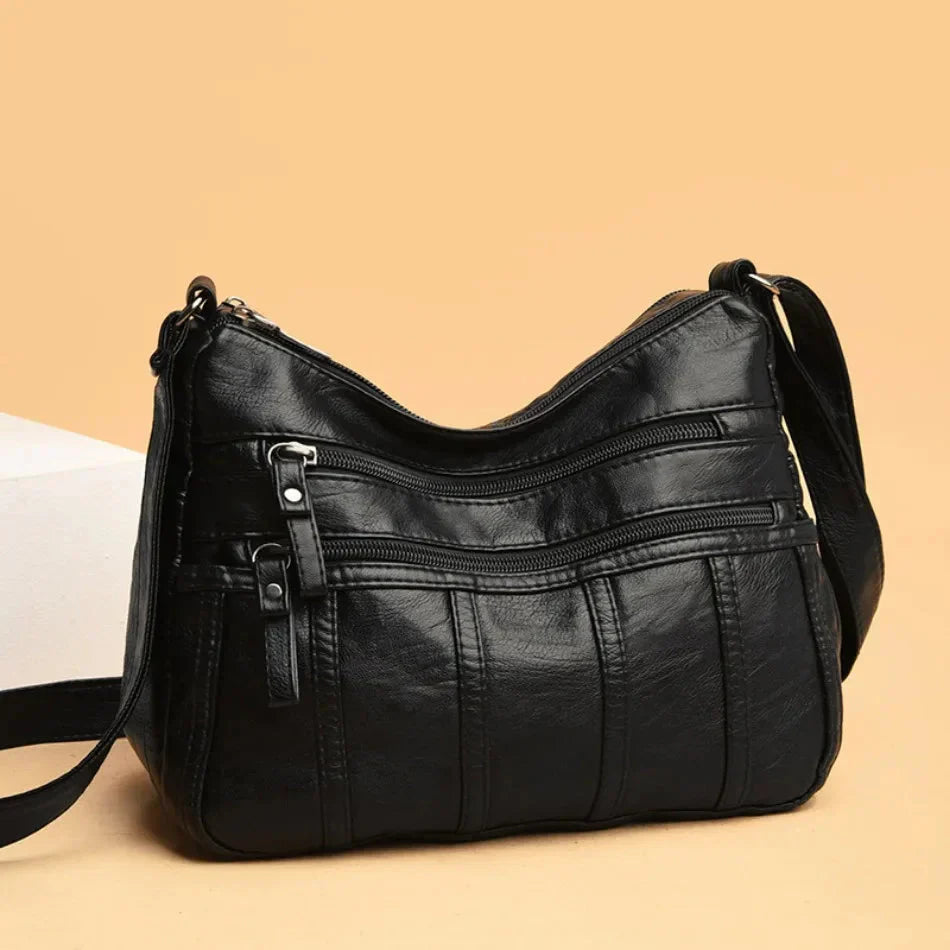 Oriana - Luxury PU Leather Multi-Layer Pockets Bag
