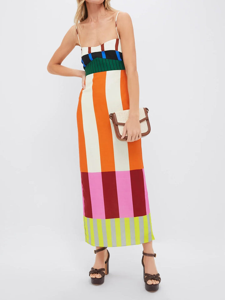 JULIETA - SIENNA BLOOM TIERED BOHO MAXI DRESS